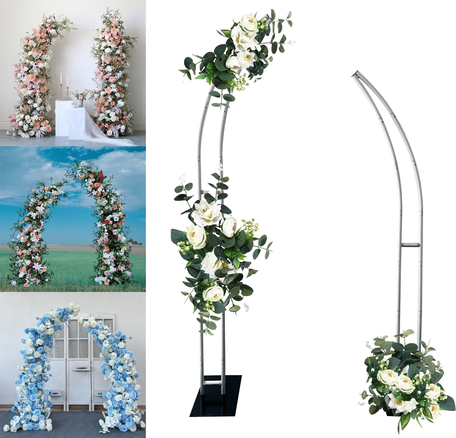 Wedding Balloon Arch - Suporte de balão de meio arco,