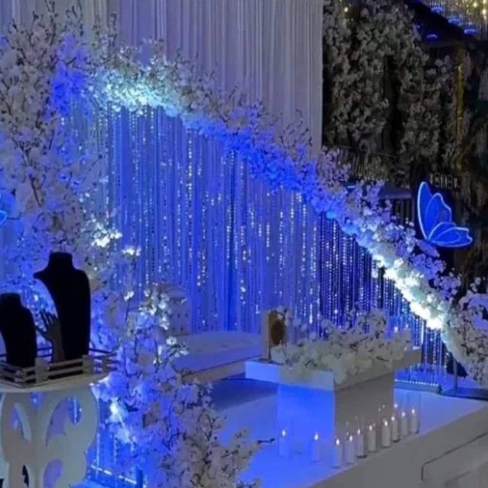 Wedding Balloon Arch - Arco de Pérolas Acrílicas, Suporte para