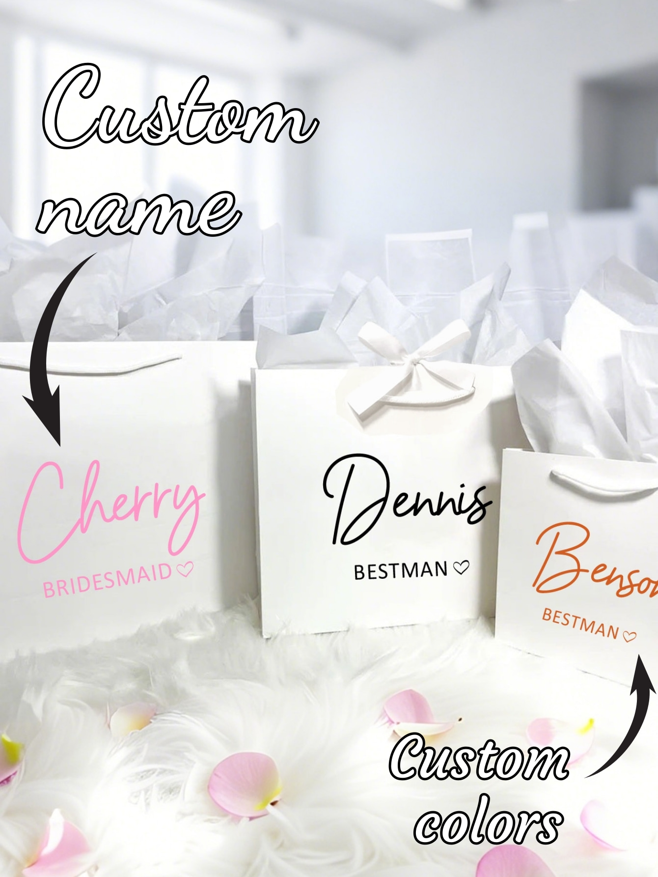 Wedding Vendor - 1pc Bolsa de Presente Personalizada de