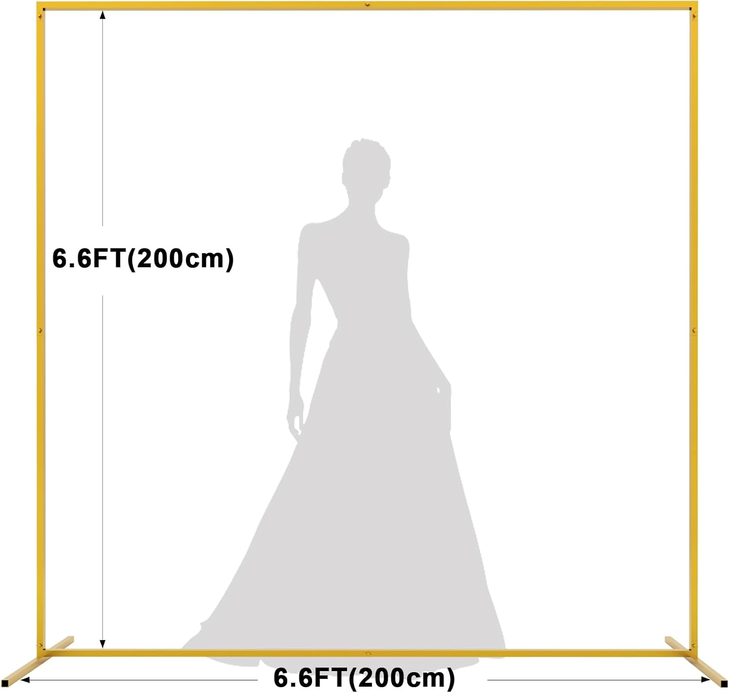 Arco Dourado de 2m x 2m para C - Wedding Balloon Arch avaliação e preço