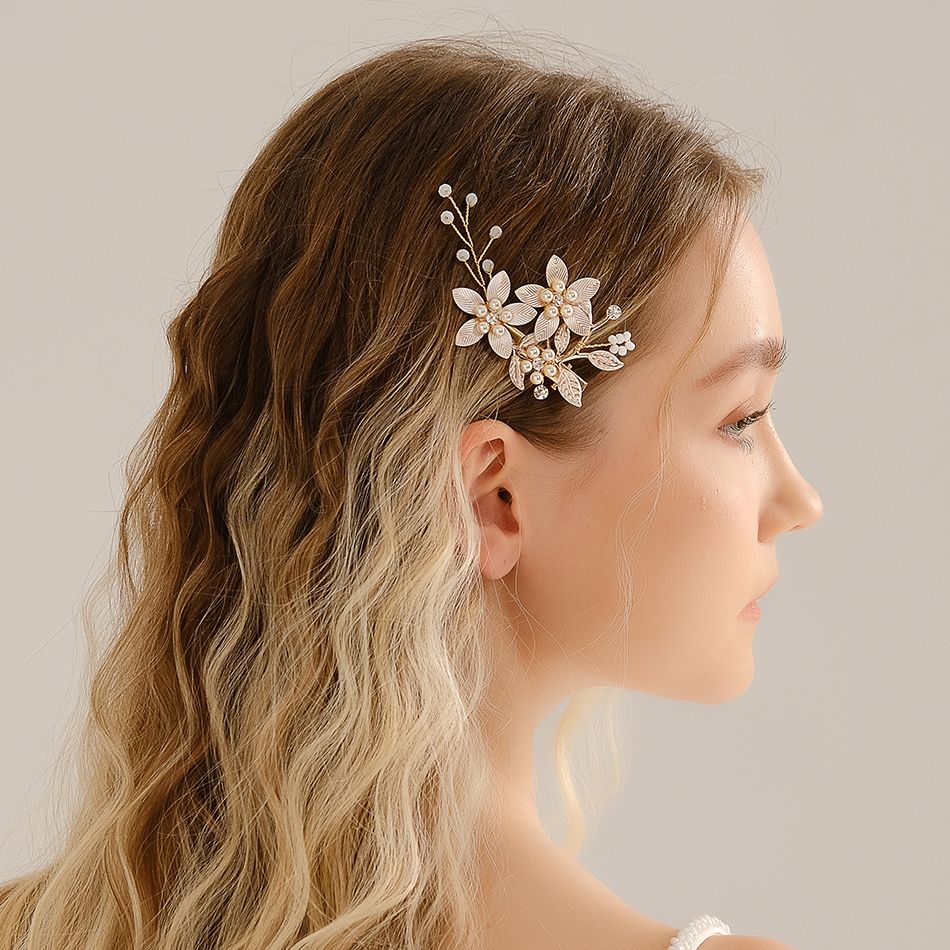 Handmade Pearl Flower Hair Cli - Wedding Supply Store avaliação e preço