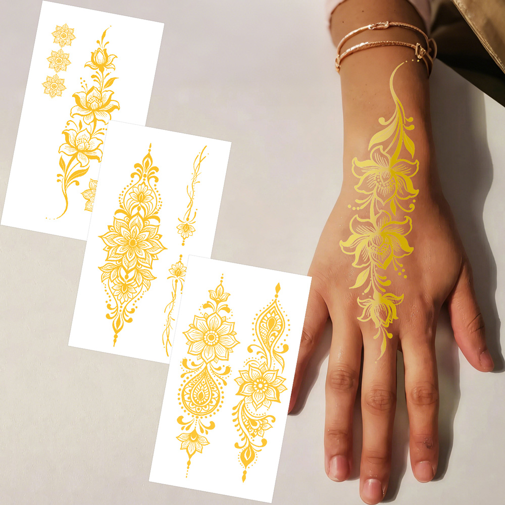 Adesivos de Tatuagem Metálicos - Wedding Sutra avaliação e preço
