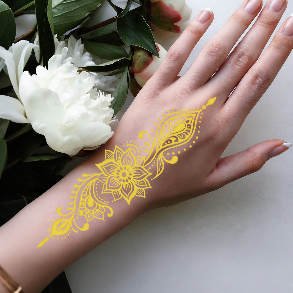 Adesivos de Tatuagem Metálicos - Wedding Sutra avaliação e preço
