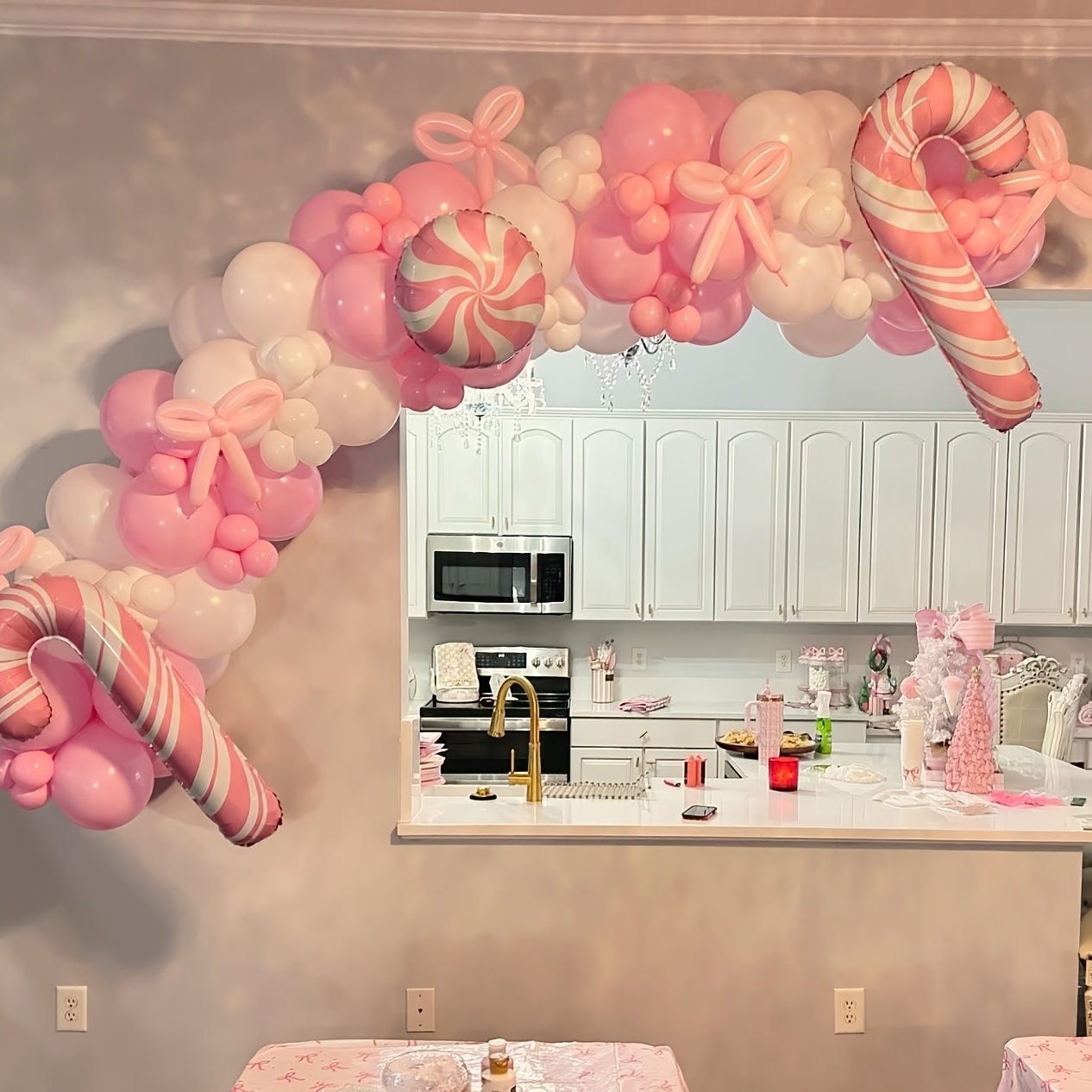 Conjunto de 141 Balões Rosa co - Wedding Balloon Arch avaliação e preço